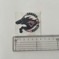 アイロンプリント　チーム名　JOHHOKU-60（国際陸連）外ブラック×内レッド／標準カラー