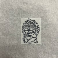 アイロンプリント　シンボルマーク　fraaaa-SHISA-45 ブラック／標準カラー