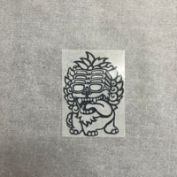 アイロンプリント　シンボルマーク　fraaaa-SHISA-55 ブラック／標準カラー