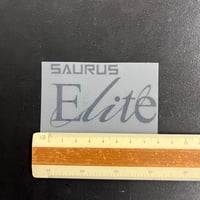 アイロンプリント　サウルスエリート（国際陸連対応サイズ）-80mm  ブラック/標準カラー