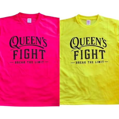 🆕Queen's Fight Tシャツ/イエロー💛&ピンク🩷DRY