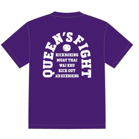 🆕✨Queen's Fight Tシャツ／パープル💜×ホワイト🤍