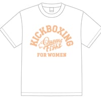 🆕✨Queen's Fight Tシャツ／ホワイト🤍×ピーチ🍑