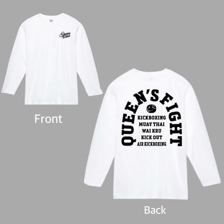 QF長袖Tシャツ白