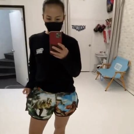表参道キックTシャツ長袖黒