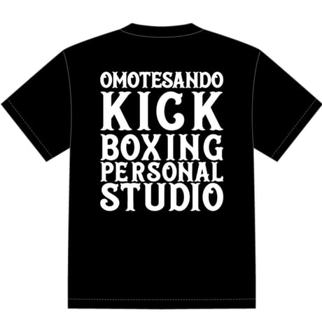 表参道キックTシャツ／黒