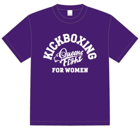 🆕✨Queen's Fight Tシャツ／パープル💜×ホワイト🤍