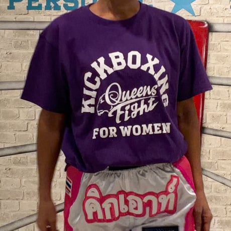 🆕✨Queen's Fight Tシャツ／パープル💜×ホワイト🤍