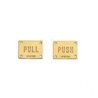 ブラスドアプレート PUSH&PULL