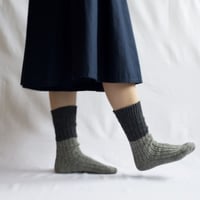 ウールコットンスラブソックス / S
