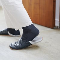 シルクコットンリブソックス / M