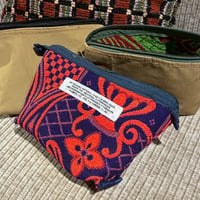 RUBBERIZED HOOD FABRIC × JACQUARD POUCH