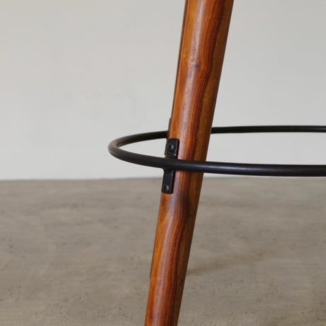 SF LEATHER HIGH STOOL