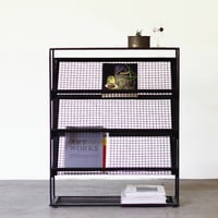 IRON DISPLAY MAGAZINE RACK