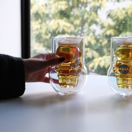 NASA Astronaut Double Wall Glasses 2P SET