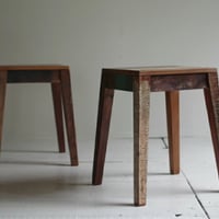 RECYCLE WOOD STOOL