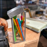 GLASS BOX WITH RECYCLE STEEL LID