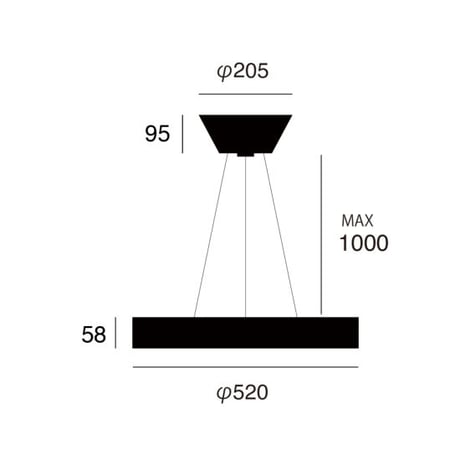 Glow 5500 LED-pendant light