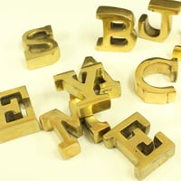 BRASS LETTER PAPER WEIGHT