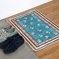 Washable Rug "Hibiscus"