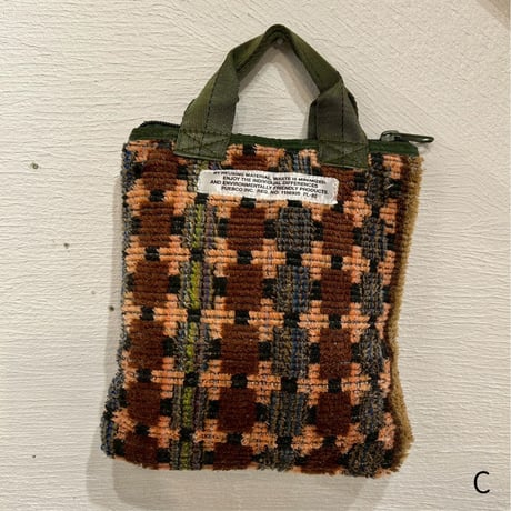 TRUCK SEAT FABRIC SMALL TOTE