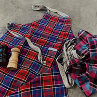 Recycle Cotton Check Apron