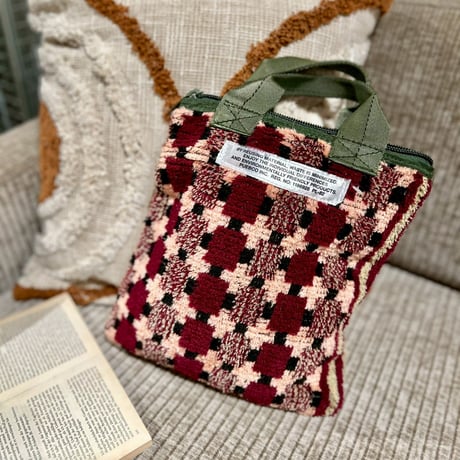 TRUCK SEAT FABRIC SMALL TOTE