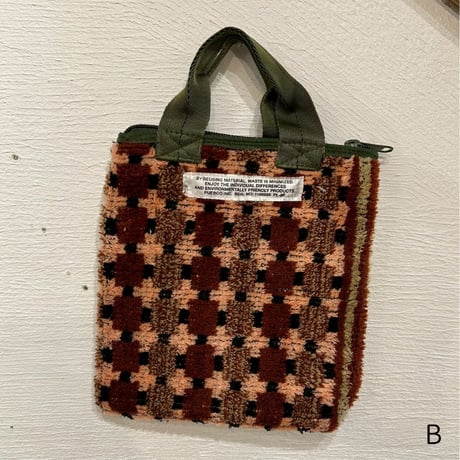 TRUCK SEAT FABRIC SMALL TOTE