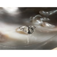 【historia ring】 アンモナイト+オイルインクォーツ