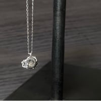 【historia necklace】 パイライトアンモナイト+オイルインクォーツ