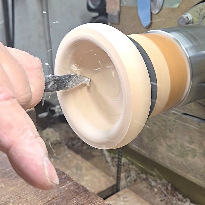 木の鏡餅 きのいい鏡餅 桐箱・金襴敷布付き | Atelier Alt