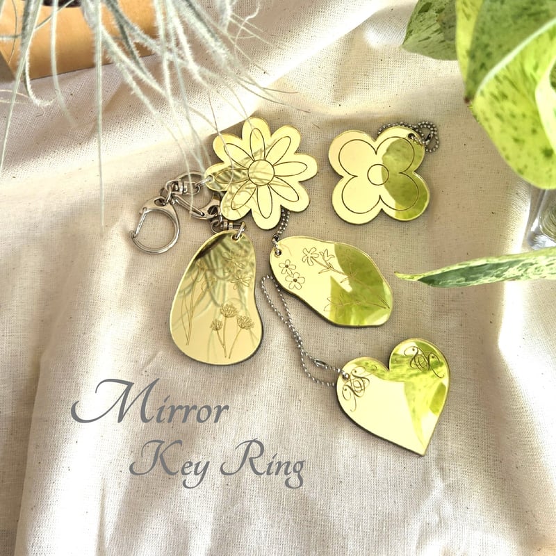 ミラーチャーム／キーリング バッグチャーム アクリルミラー
