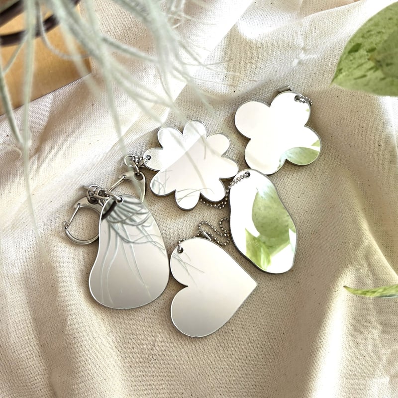 ミラーチャーム／キーリング バッグチャーム アクリルミラー