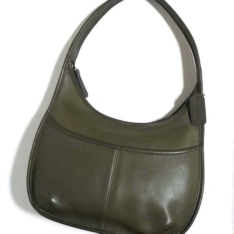 Excellent Vintage Coach 9033 Large Ergo Rere Olive Glove Tanned Leather Shoulder Bag Hobo