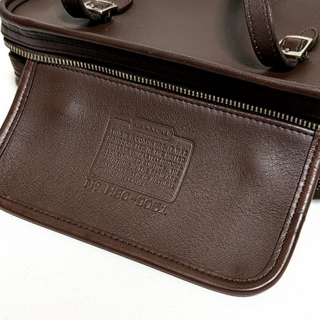 Excellent!  Vintage Coach  Very Rare 9051 Swing Zip  Mahogany Glove Tanned Leather Shoulder Bag