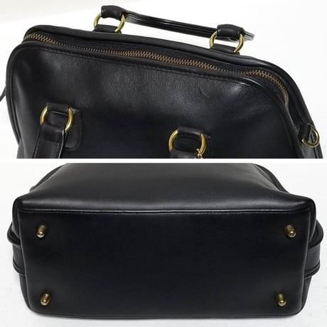 Mint Vintage Coach Rare Baxter Doctor Bag Black Leather Shoulder Crossbody Bag 1149−335  #9903