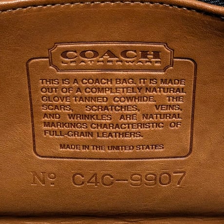 Excellent!!  Vintage Coach  Rare Logan Bag  British Tan Glove Tanned Leather Shoulder Bag