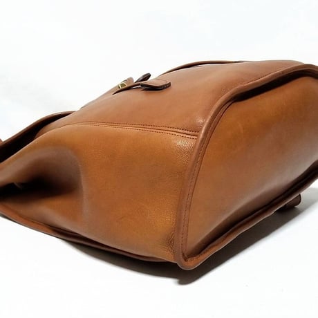 Vintage Coach  Rare Classic Backpack Rucksack Weekender Brown Leather 0553-331 #9943