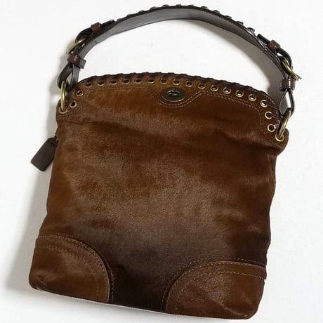 Mint Vintage Coach Very Rere 11003 Ltd Ed. Chelsea Finest Haircalf LG Duffle Tote Shoulder Bag Hobo