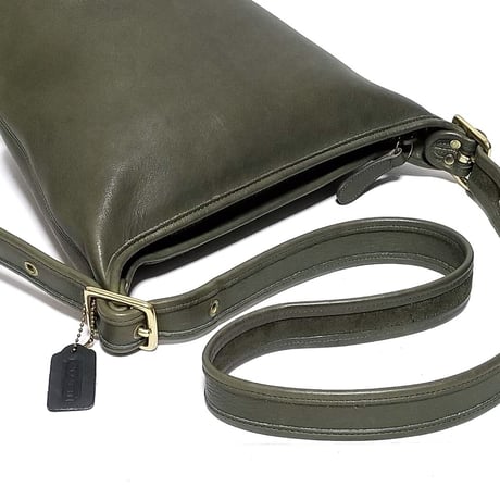 Near Mint! Vintage Coach 9953 Helen's Legacy Bucket Bag  Olive Green Leather Shoulder Bag Crossbody