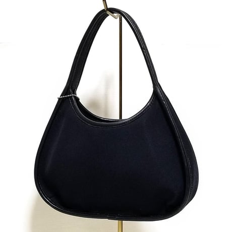 Excellent! Vintage Coach Rere 6202 Mini Ergo Neoprene Bag Black Leather Trim