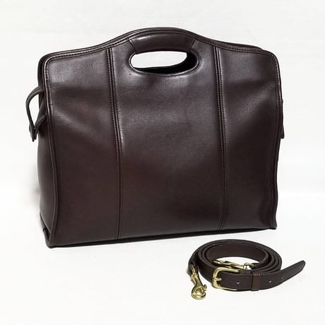 Excellent!  Vintage Coach 9995 Zip Top Shopper Mahogany  Glove Tanned Leather Crossbody Large Toto