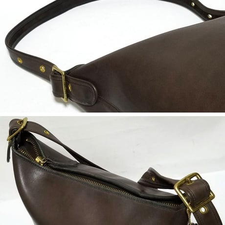 Vintage Coach Style 786−5744 XL Duffle Sac NYC Brown Glove Tanned Leather Shoulder Bucket Bag