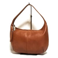 Vintage Coach Rare 9226 Ergo Brown Leather Zip Round Hobo Great Pre-owned Condition