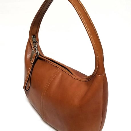 Vintage Coach Rare 9226 Ergo Brown Leather Zip Round Hobo Great Pre-owned Condition
