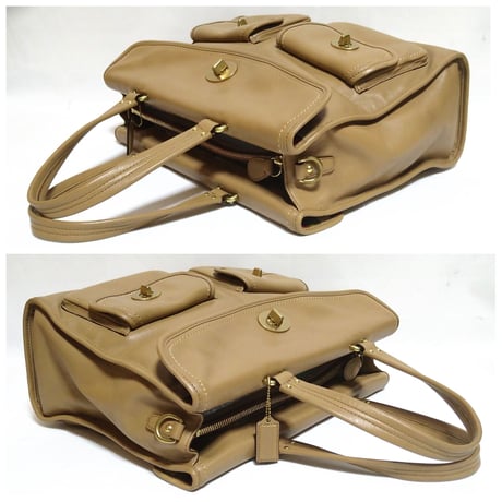 Excellent Vintage Coach 12980 Hamptons Leather Briefcase Toto Bag Camel Leather Laptop Business Bag