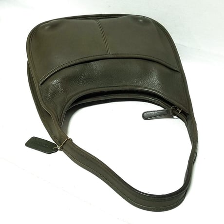 Vintage Coach 9033 Large Ergo Olive Glove Tanned Leather Shoulder Bag Good Pre-owned Condition