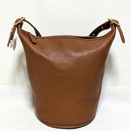 New Unused ②！ Vintage Coach Rare 9085 XL Duffle Sac British Tan Glove Tanned Leather Shoulder Bag