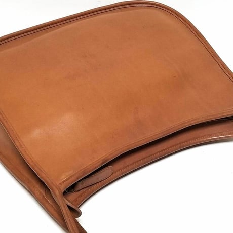 Vintage Coach Rare 9980 Taft Bag British Tan Glove Tanned Leather Crossbody Good pre-owned condition