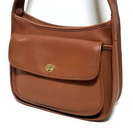 Barely Used! Vintage Coach Rare 9980 Taft Bag Bottle British Tan Glove Tanned Leather Crossbody